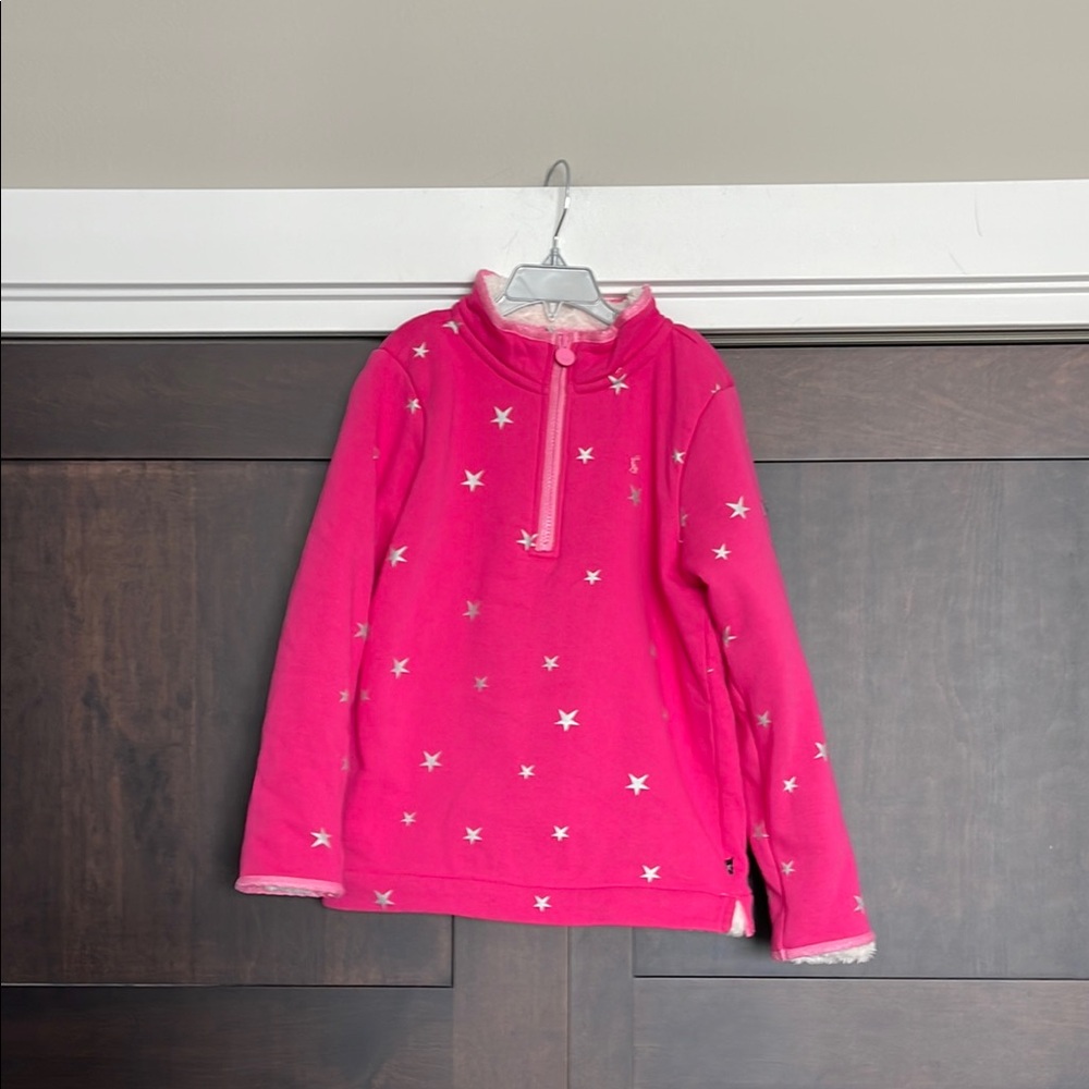 Joules Sherpa Quarter Zip Sherpa Lined Pullover Size 12